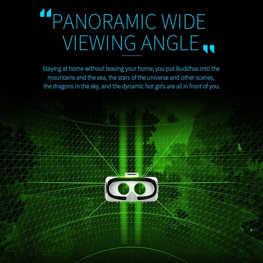 VR SHINECON G06E Virtual Reality 3D Video Glasses Suitable for 4.7 inch - 6.1 inch Sma ... (White)