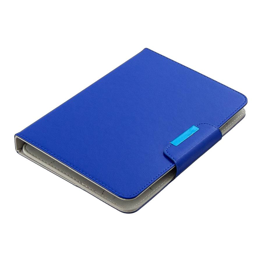For 8 inch Universal Solid Color Horizontal Flip Leather Case with Card Slots & Ho ... (Dark Blue)