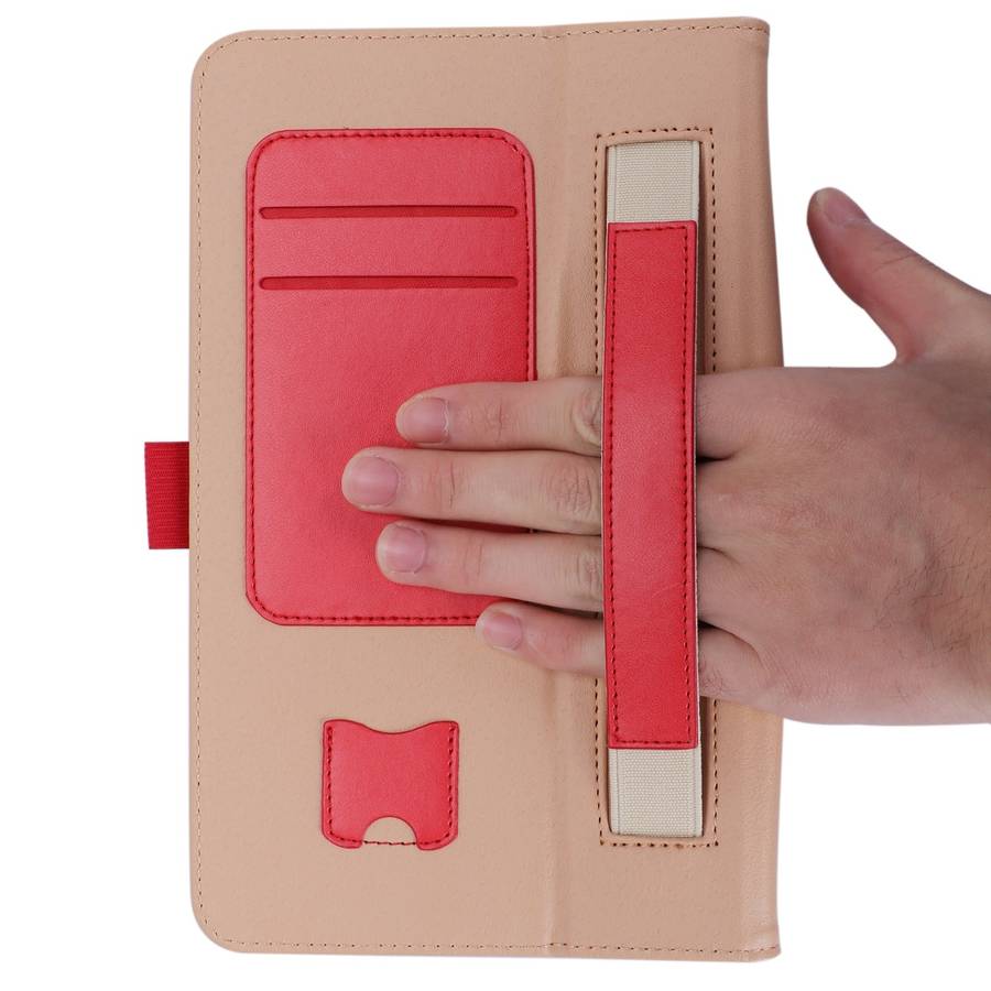 For Samsung Galaxy Tab A 8.0 (2018) T387 Business Retro PU Horizontal Flip Leather Case ... (Red)