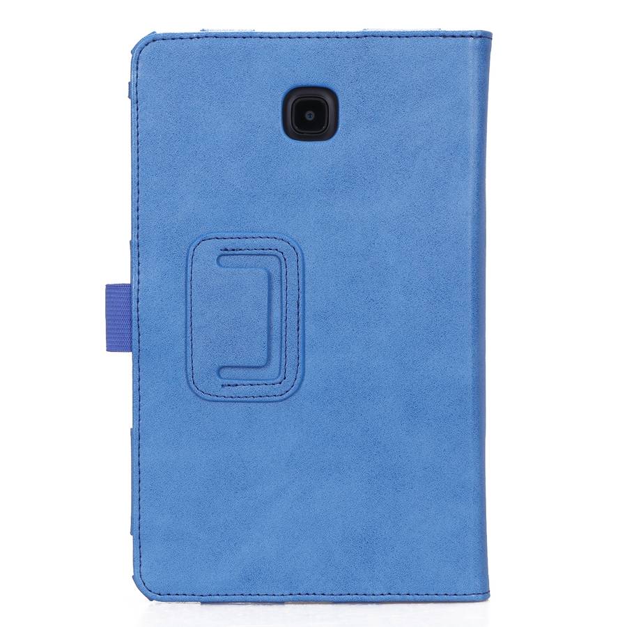 For Samsung Galaxy Tab A 8.0 (2018) T387 Business Retro PU Horizontal Flip Leather Case ... (Blue)