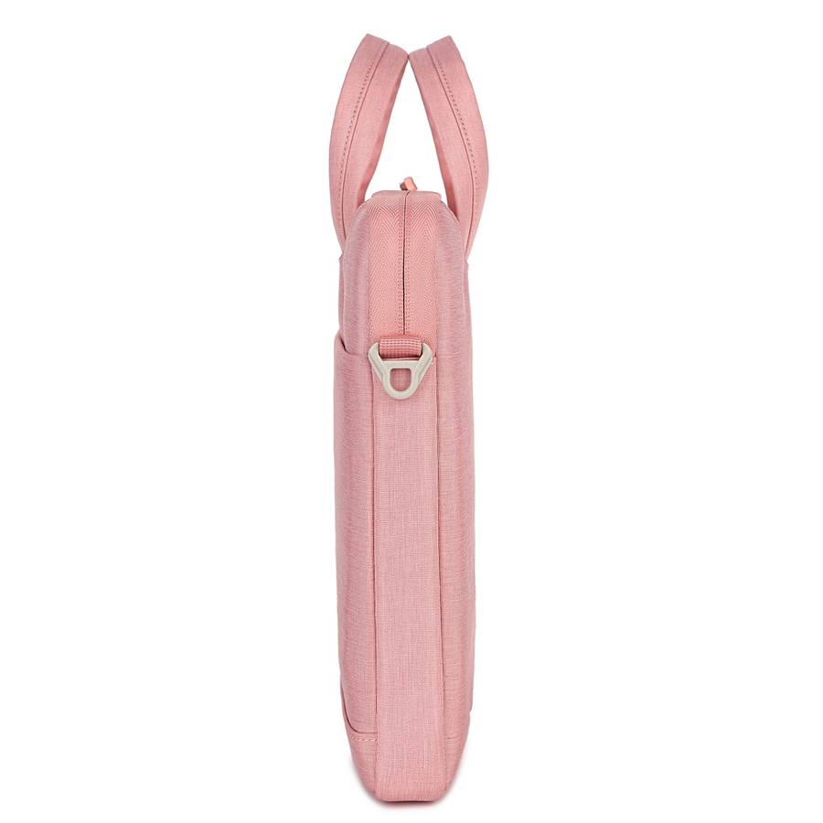 For 13.3-14 inch Laptop Multi-function Laptop Single Shoulder Bag Handbag(Pink)