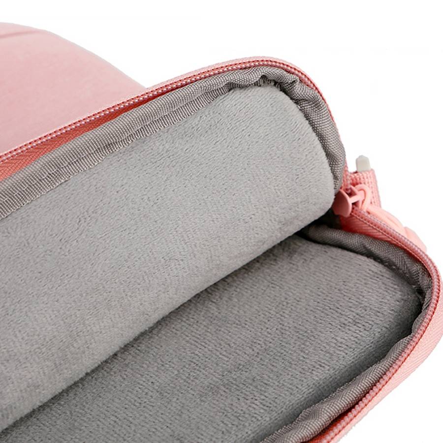 For 13.3-14 inch Laptop Multi-function Laptop Single Shoulder Bag Handbag(Pink)