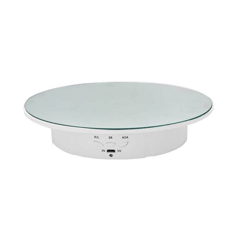 20cm USB Electric Rotating Turntable Display Stand Video Shooting Props Turntable for Photograp