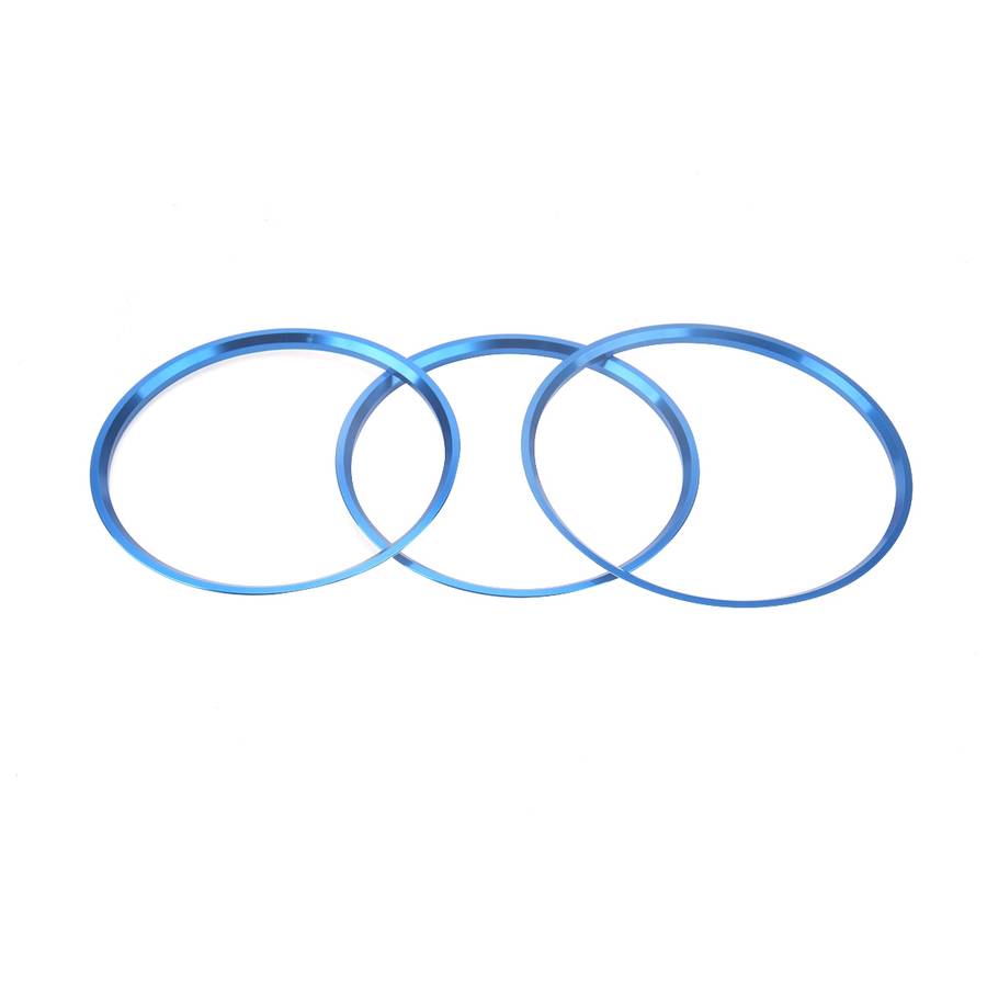 A5819-03 5 PCS Car Blue Air Conditioner Air Outlet Decorative Ring for Mercedes-Benz