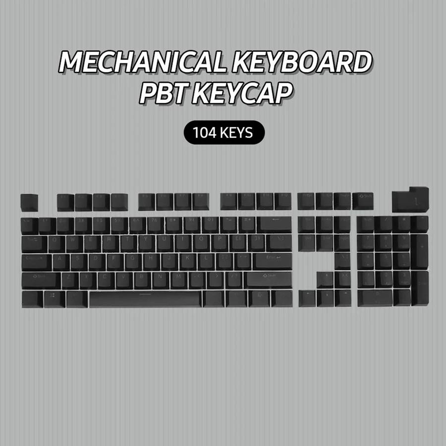 HXSJ P9 104 Keys PBT Color Mechanical Keyboard Keycaps(Light Blue)