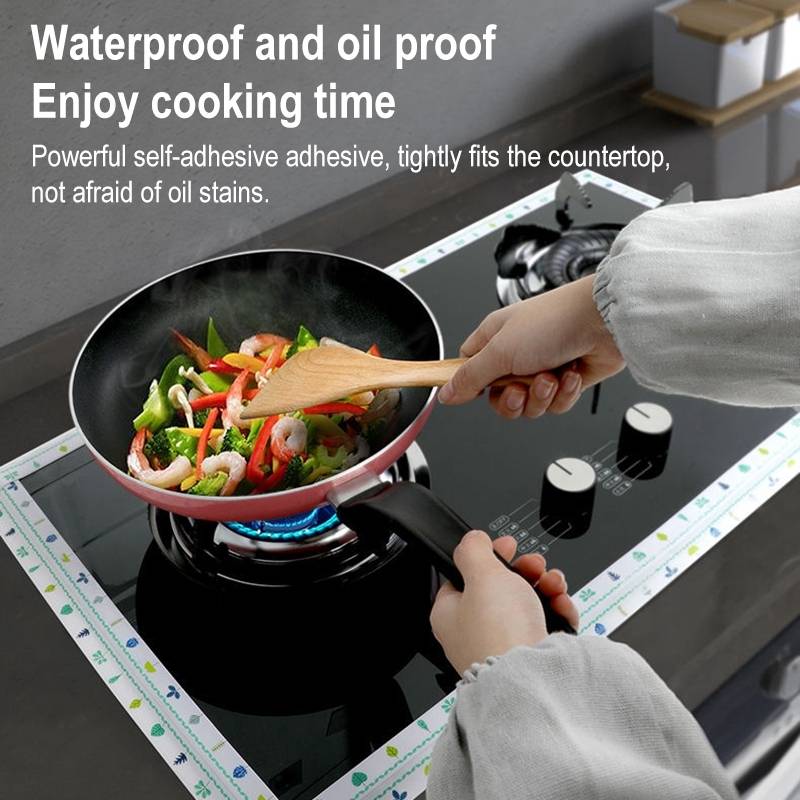 Kitchen Beauty Stitching Stickers Waterproof Mildew Proof Moisture Proof High Temperature Sticker(S