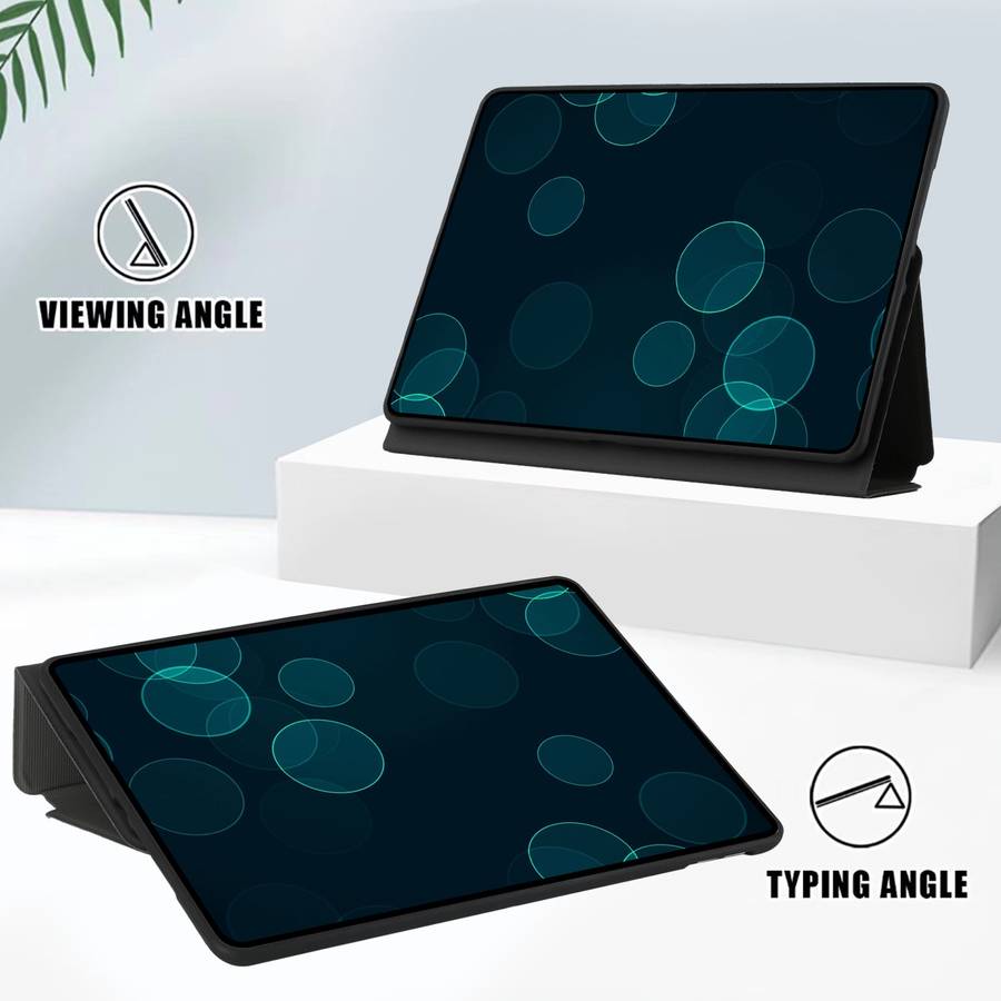For iPad Pro 11 2020 & 2018 Dual-Folding Horizontal Flip Tablet Leather Tablet Case wi ... (Black)