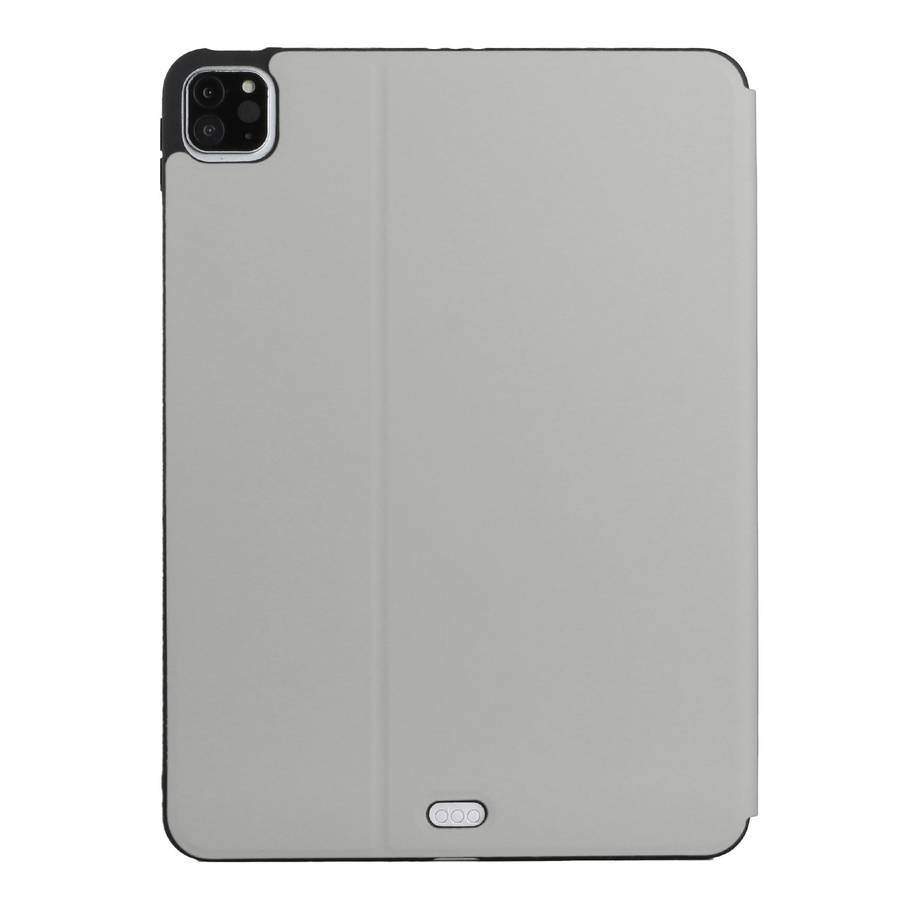 For iPad Pro 11 2020 & 2018 Dual-Folding Horizontal Flip Tablet Leather Tablet Case wit ... (Grey)