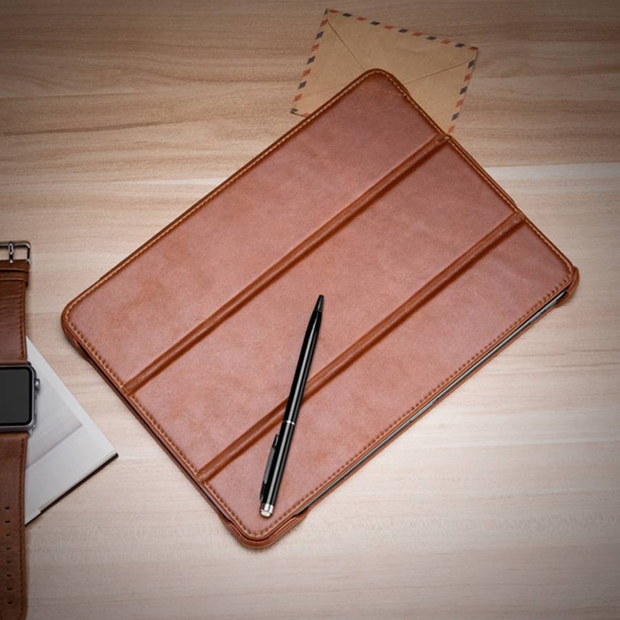 ICARER Smart Ultra-thin Tablet Protective Leather Case For iPad Pro 11 inch 2018(Brown)