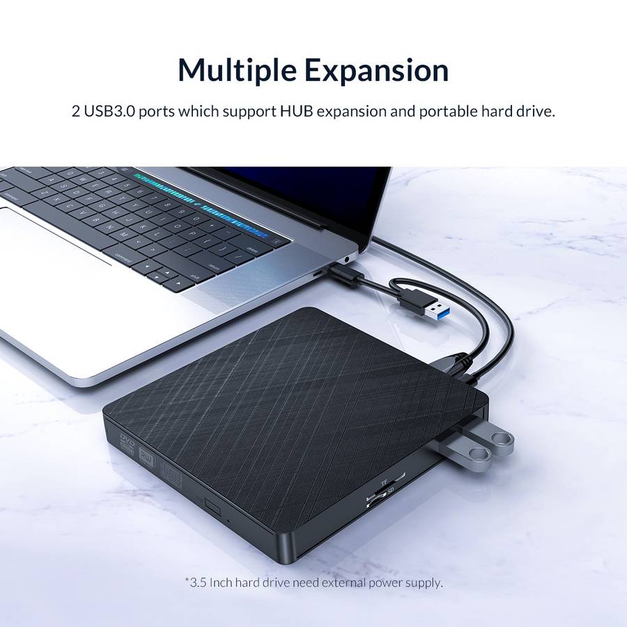 ORICO XD010 External Optical Drive Extension(Black)