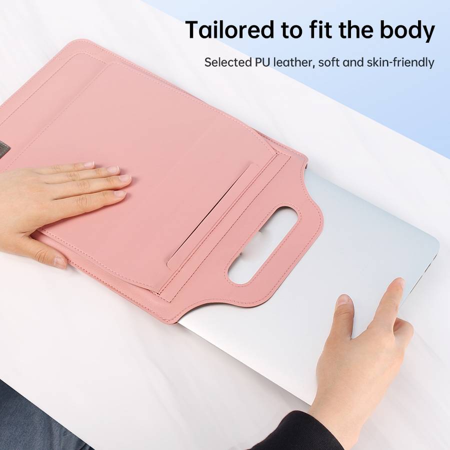 12 inch Multifunctional Mouse Pad Stand Handheld Laptop Bag(Brown)