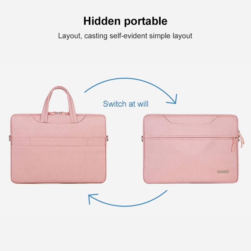 Handbag Laptop Bag Inner Bag with Shoulder Strap/Power Bag, Size:12 inch(Pink)