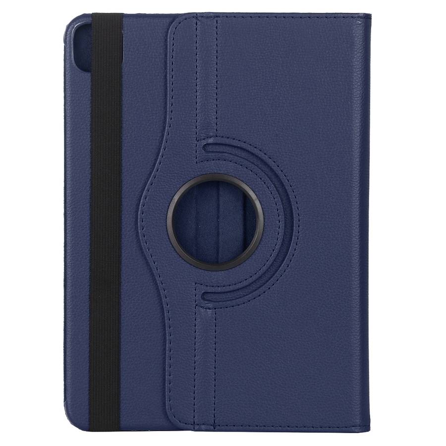 For iPad Air 13 2024 / iPad Pro 12.9 2022 / 2021 / 2020 Litchi Texture Horizontal Flip ... (Blue)