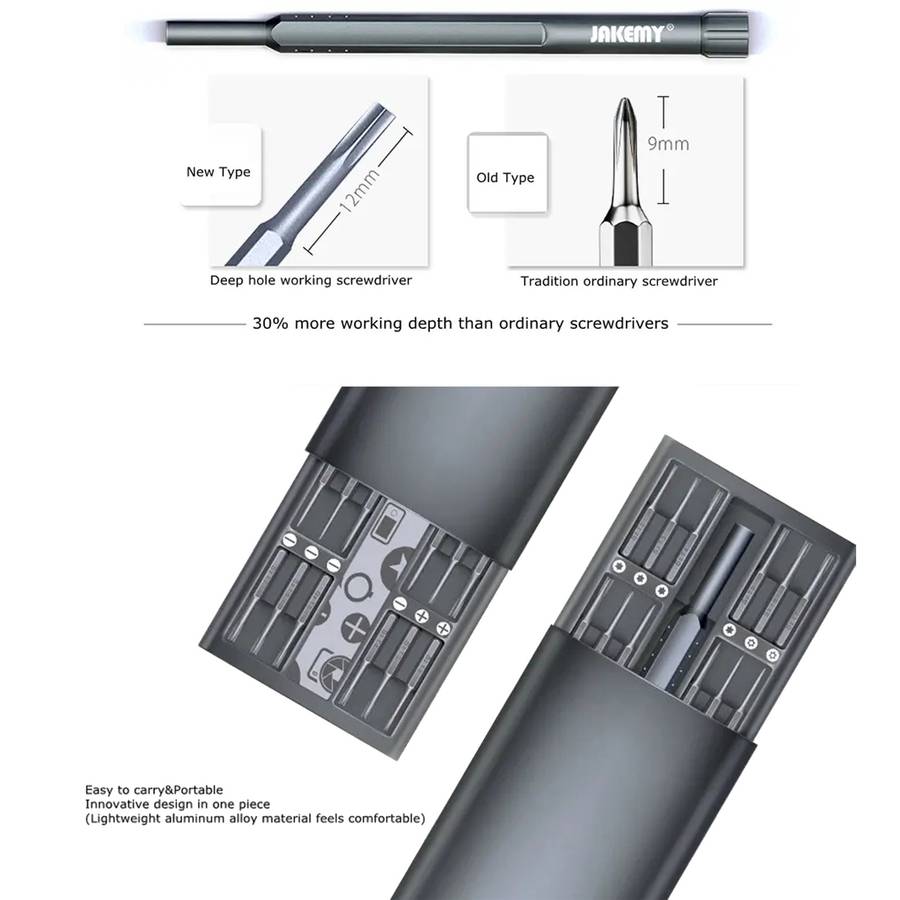 JAKEMY JM-8169 49 in 1 Professional Precision Pocket Portable DIY Magnetic Screwdriver