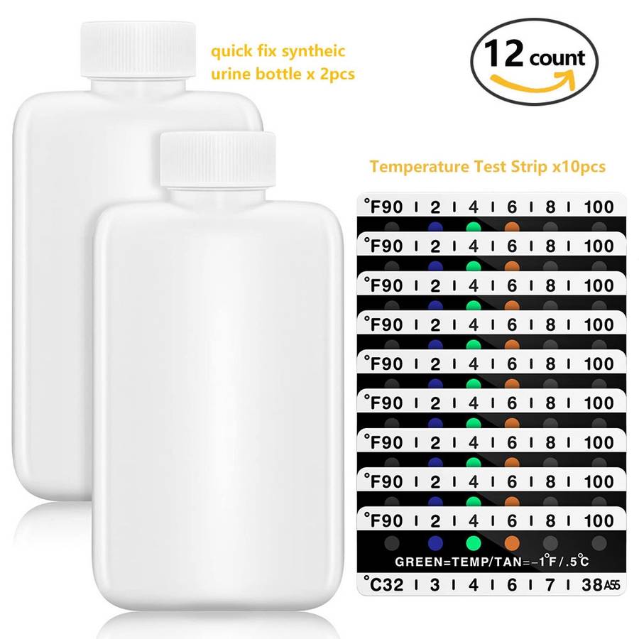 H01233 12pcs Portable Water Urine Detect Bottle Set
