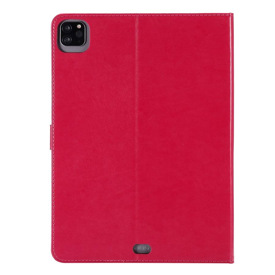 For iPad Pro 11 (2020) Pressed Printing Woman and Cat Pattern Horizontal Flip Leather Ta ... (Red)