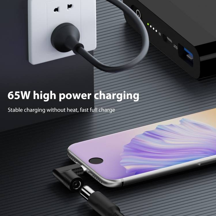 6.3x3.0mm 65W DC Input to USB-C / Type-C PD Power Adapter