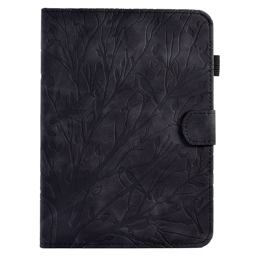 For Amazon Kindle 11th 2022 Fortune Tree Pressure Flower PU Tablet Case with Wake-up / Sleep Functio