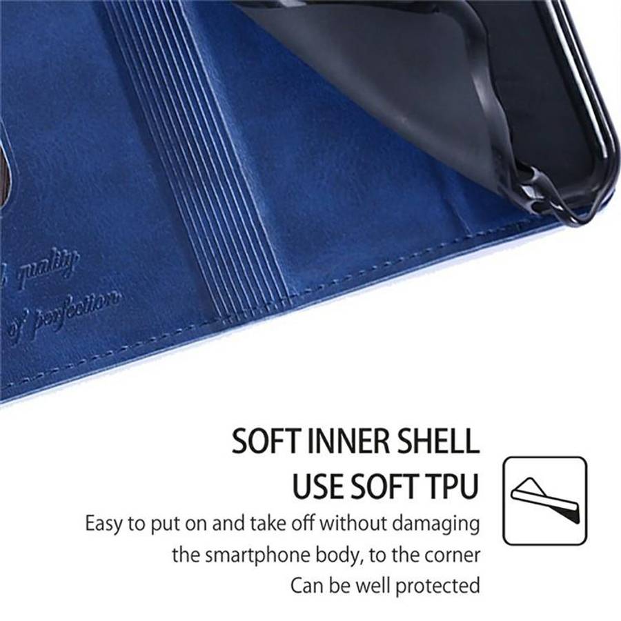For Tecno Pova Slim 5G / Spark Slim 4G Cow Texture Magnetic Leather Phone Case(Blue)