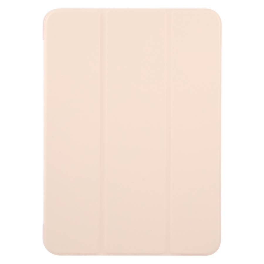 For iPad Air 13 2026 / 2025 / 2024 GEBEI 3-folding Holder Shockproof Flip Leather Table ... (Pink)