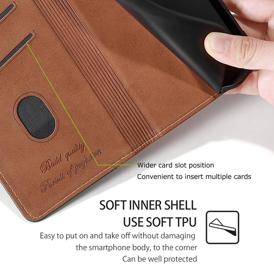 For Realme C65 4G Contrast Color Side Buckle Leather Phone Case(Light Brown + Green)