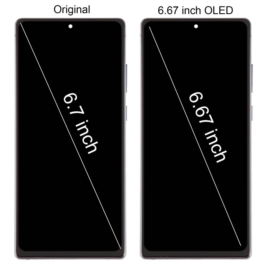 For Samsung Galaxy Note20 SM-N980 6.67 inch OLED LCD Screen Digitizer Full Assembly with Frame (Gree