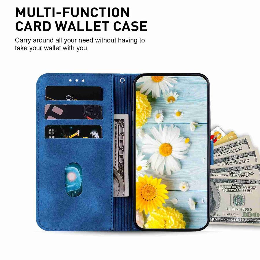 For Realme C61 / C63 / Note 60 Lily Embossed Leather Phone Case(Dark Blue)