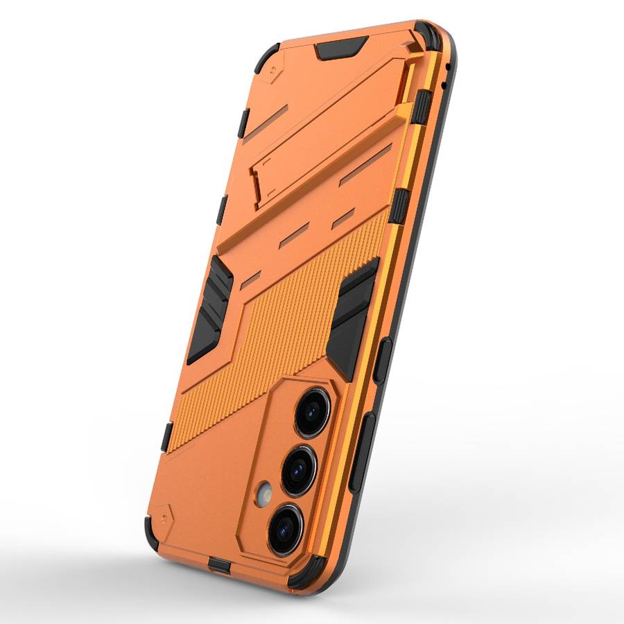 For Samsung Galaxy S23 FE 5G Punk Armor 2 in 1 PC + TPU Shockproof Phone Case with In ... (Orange)