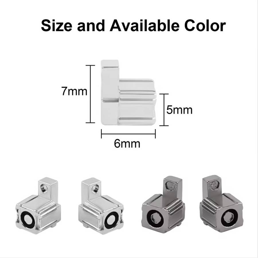 For Switch JoyCon Handle Metal Lock Replacement Parts, Spec:Grey Lock+Spring+Screwdriver