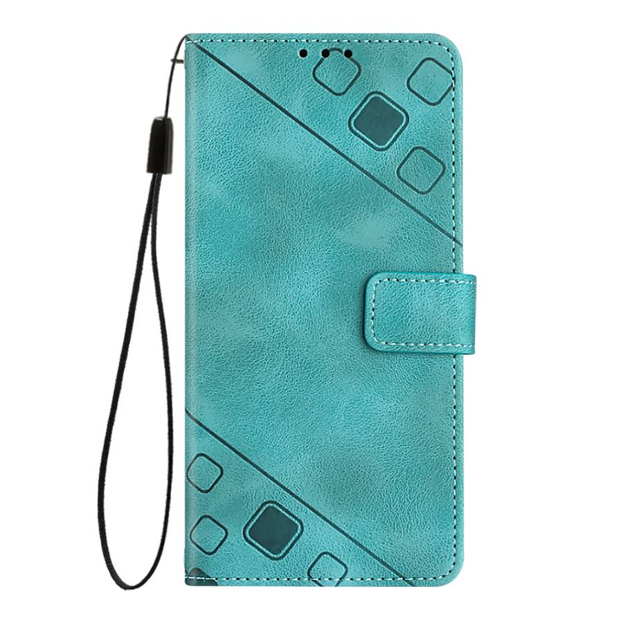 For OPPO Reno 11F 5G Global Skin-feel Embossed Leather Phone Case(Green)