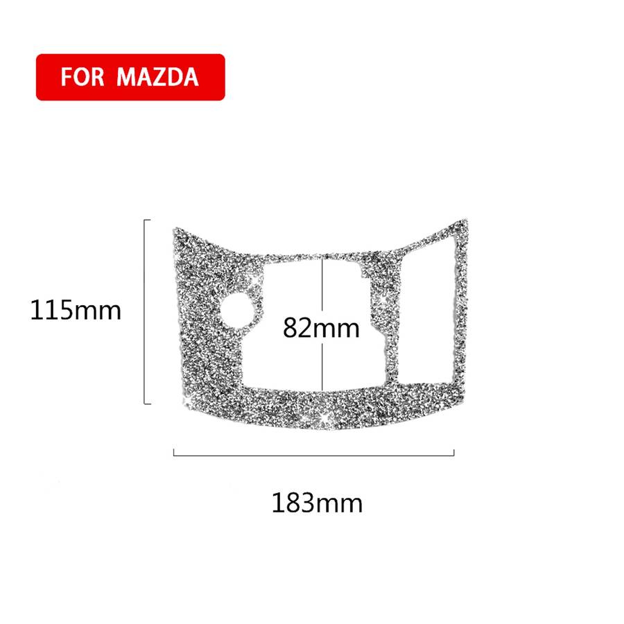 For Mazda CX-5 2017-2018 Car Electronic Handbrake Panel Diamond Decorative Sticker, Right Drive