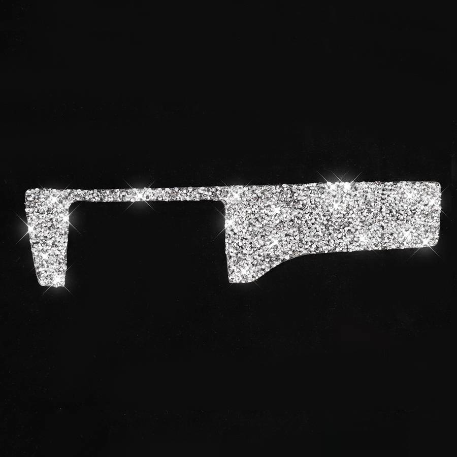 For Honda Civic 2016-2019 Car Headlight Switch Panel Diamond Decorative Sticker, Left-hand Drive