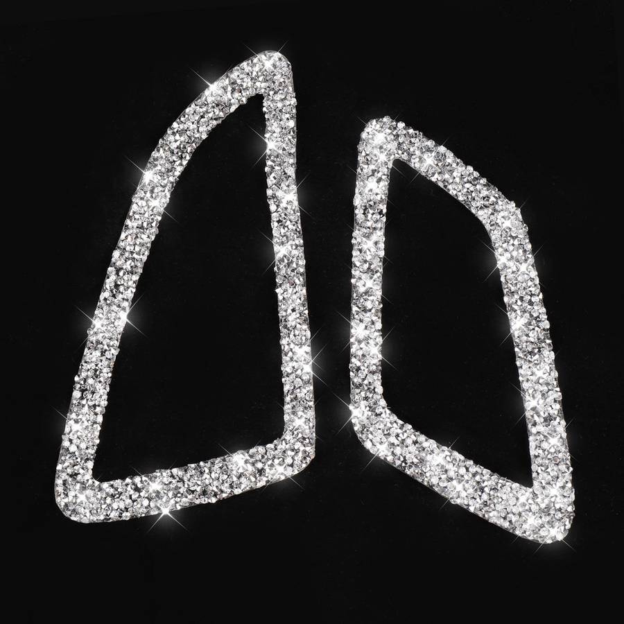 For Honda Civic 2016-2019 Car Instrument Air Outlets Diamond Decorative Sticker, Right-hand Drive