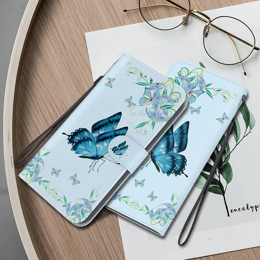 For Tecno Camon 30 Pro CL8 Crystal Texture Colored Drawing Leather Phone Case(Blue Pansies)
