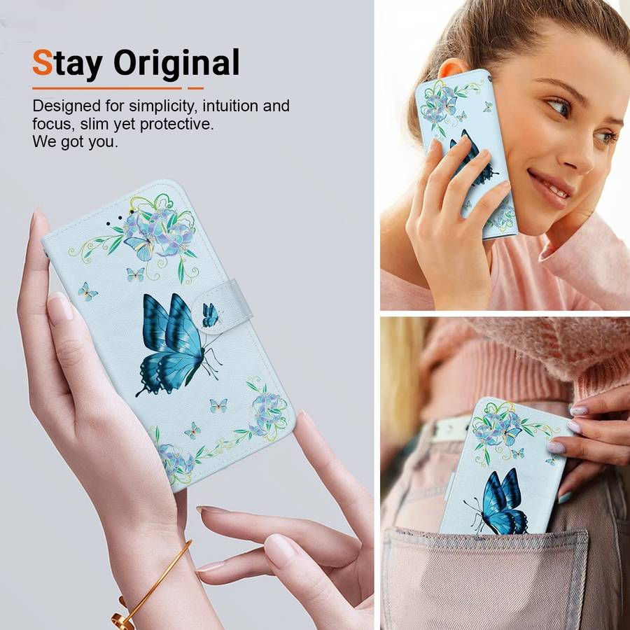 For Tecno Camon 30 Pro CL8 Crystal Texture Colored Drawing Leather Phone Case(Blue Pansies)