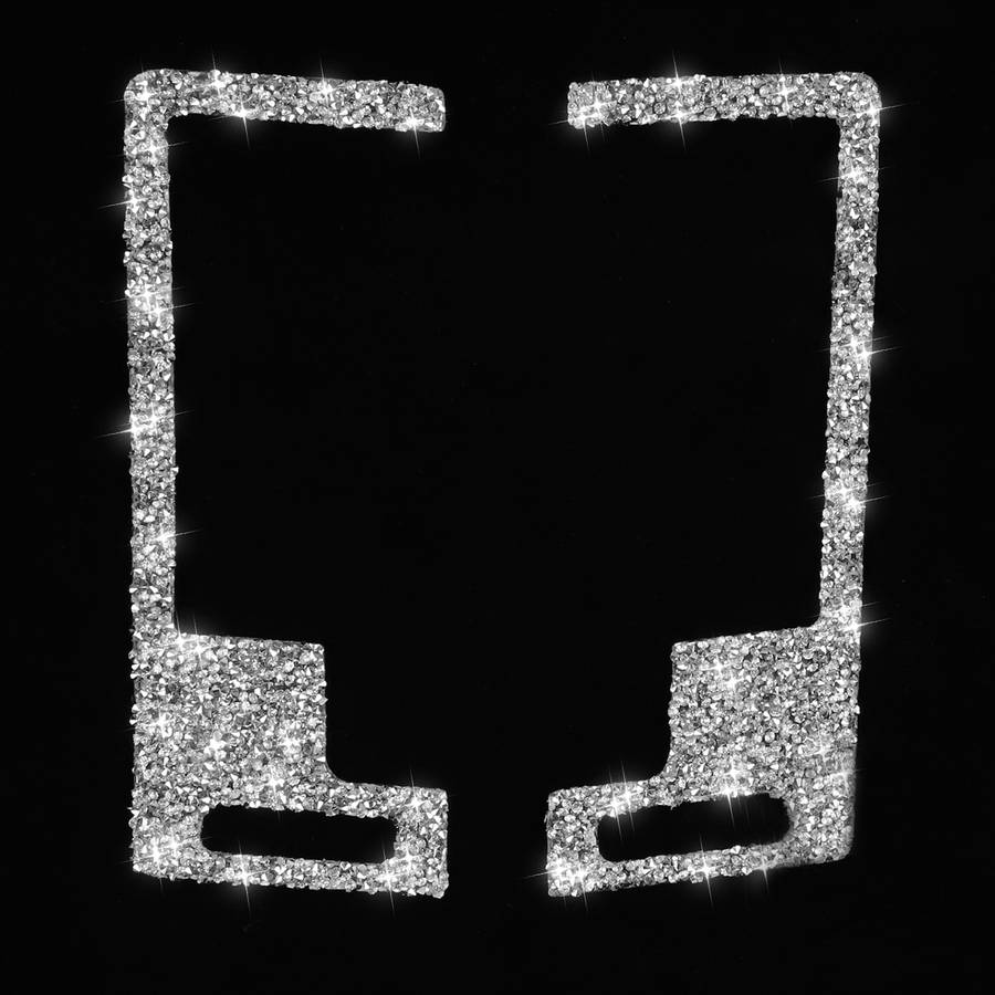 For Nissan 350Z 2003-2009 2pcs Car Center Ventilation Exhaust Diamond Decorative Sticker,Left and Ri