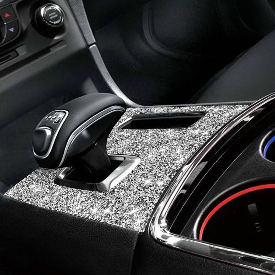 For Dodge Charger 2011-2014 Car Manual Shift Panel Diamond Decorative Sticker, Left-hand Drive