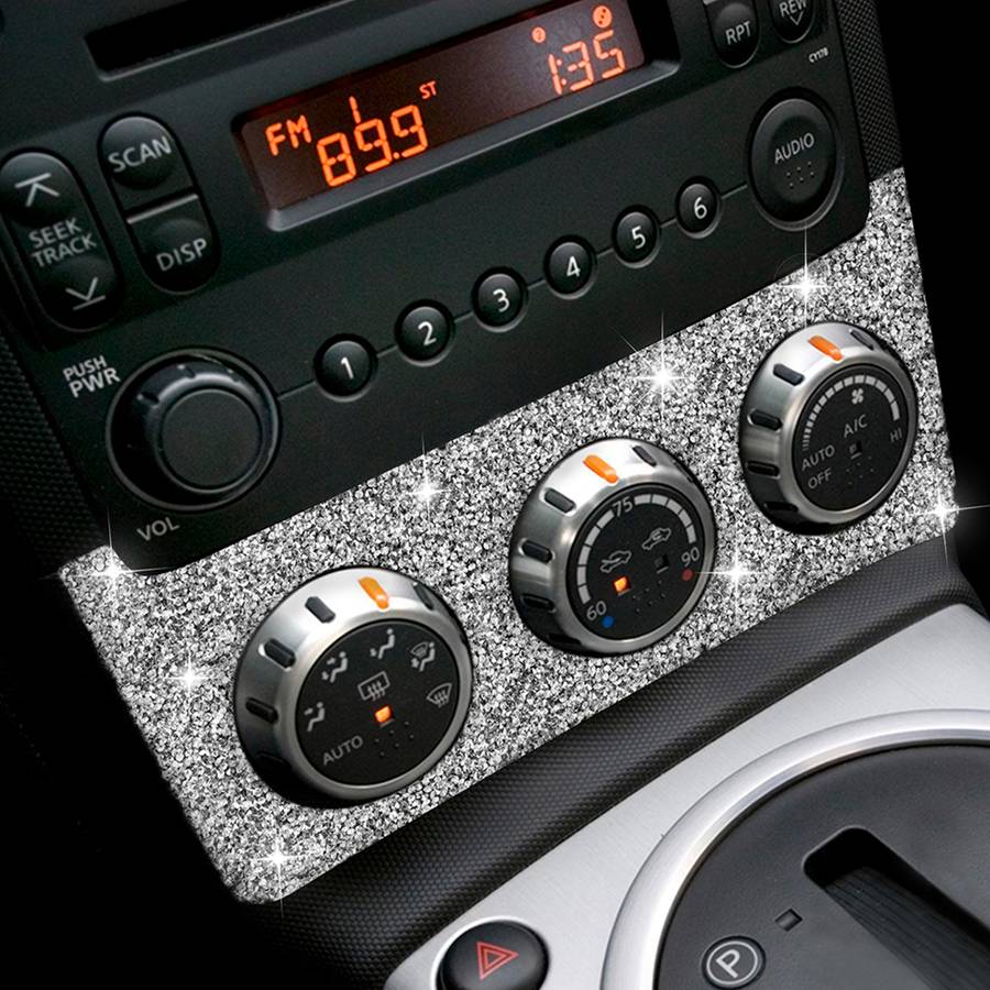 For Nissan 350Z 2006-2009 Car Instrument Knob Diamond Sticker,Left and Right Drive Universal