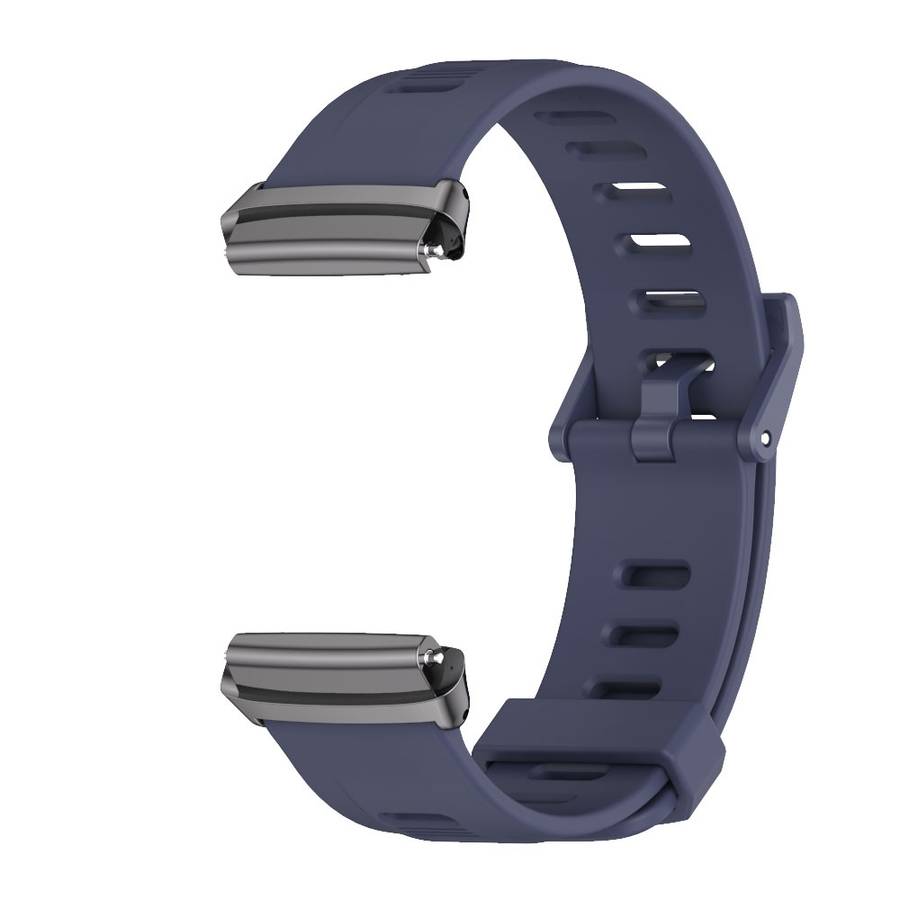 For Redmi Watch 3 Lite / Watch 3 Active Mijobs Flat Hole Breathable TPU Watch Band(Midnight Blu