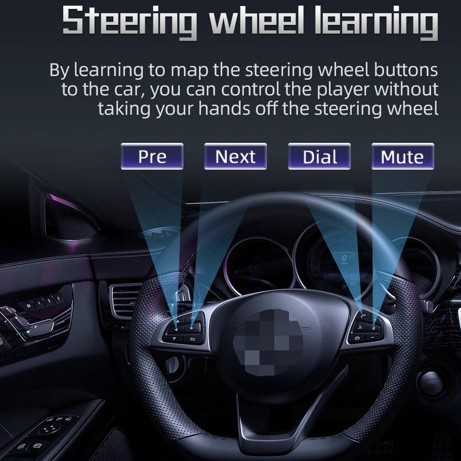 F9070 For Volkswagen 7 inch Portable Car MP5 Player Support CarPlay / Android Auto(Black)