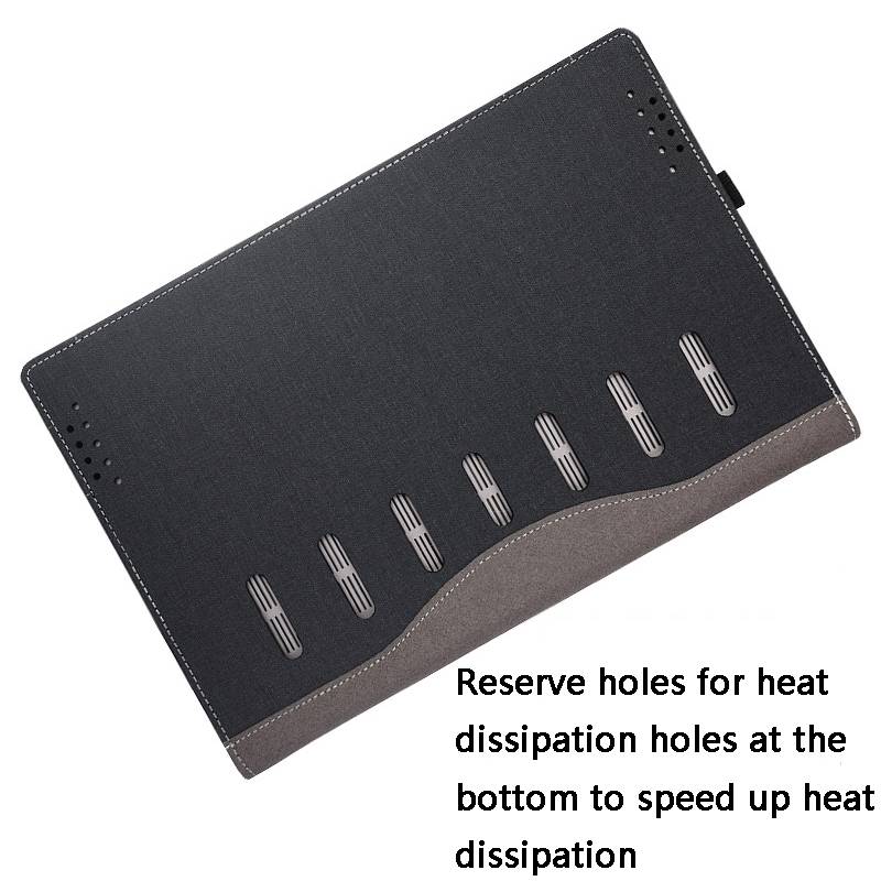 For Lenovo ThinkPad E15 Gen 4 Laptop Leather Anti-Fall Protective Case(Black)