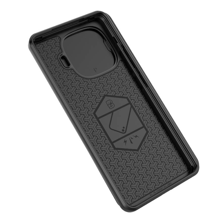 For vivo iQOO Z9 Turbo 5G Sliding Camshield TPU + PC Shockproof Phone Case with Holder(Black)