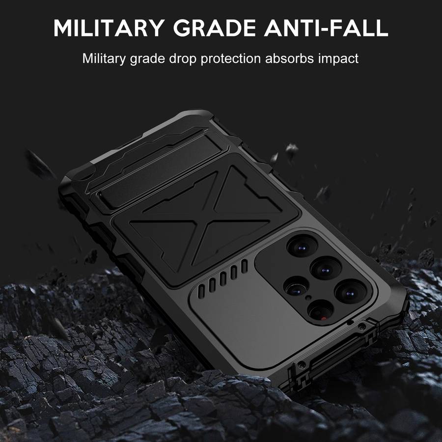 For Samsung Galaxy S24 Ultra 5G R-JUST Life Waterproof Dustproof Shockproof Phone Case(Black)