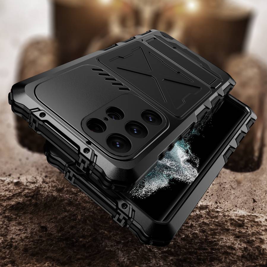 For Samsung Galaxy S24 Ultra 5G R-JUST Life Waterproof Dustproof Shockproof Phone Case(Black)