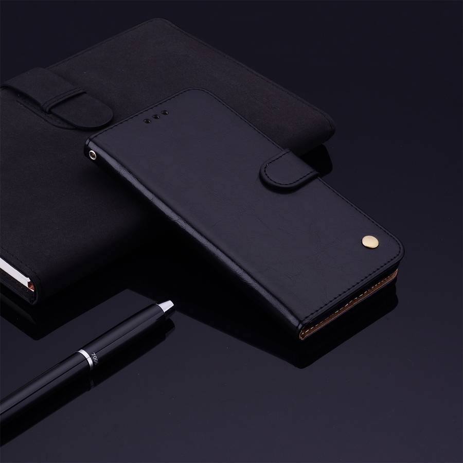 For Samsung Galaxy A04 / A04s Oil Wax Texture Shockproof Flip Leather Phone Case(Black)
