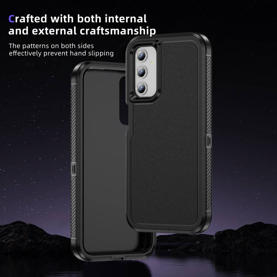 For Samsung Galaxy A52 4G / 5G Guard Life Waterproof Frosted Phone Case(Black)