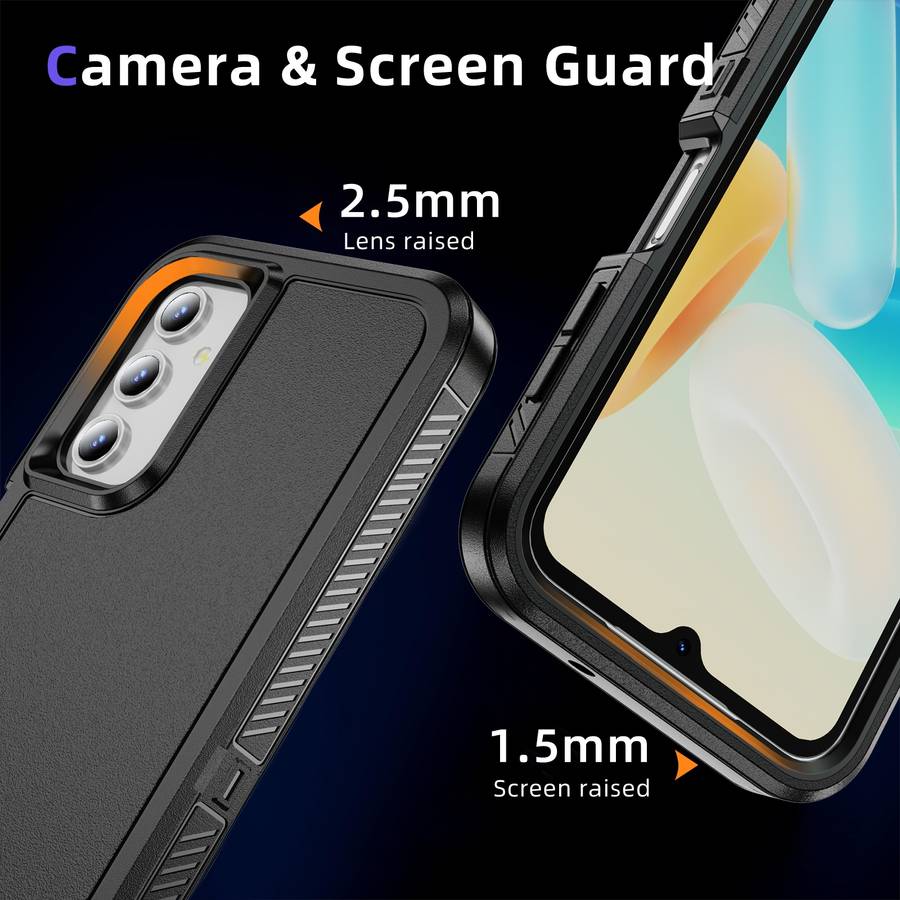 For Samsung Galaxy A52 4G / 5G Guard Life Waterproof Frosted Phone Case(Black)