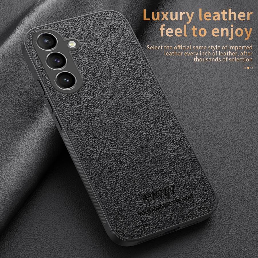 For Samsung Galaxy S24 5G HUIYI Leather MagSafe Magnetic Phone Case(Grey)