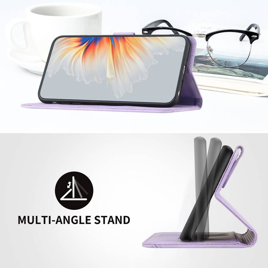 For vivo V29e 5G Global/Y200 5G Global Heart Pattern Skin Feel Leather Phone Case(Purple)