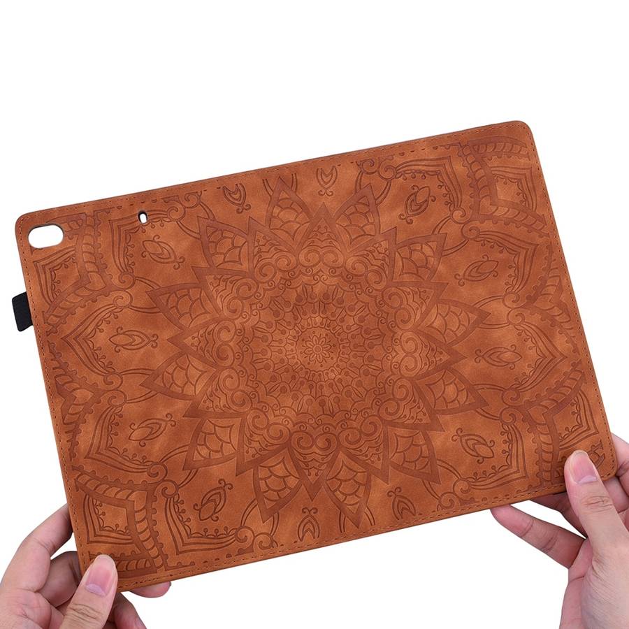 For iPad Pro 11 2024 Calf Texture Embossed Leather Tablet Case(Brown)
